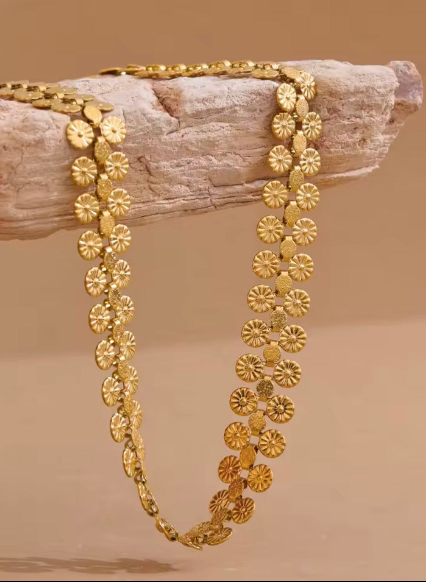 Sunflower Kasu Mala Set