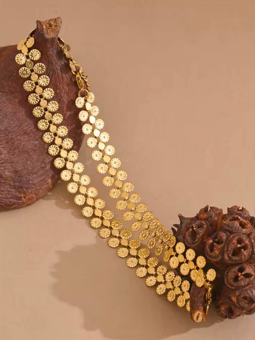 Sunflower Kasu Mala Set