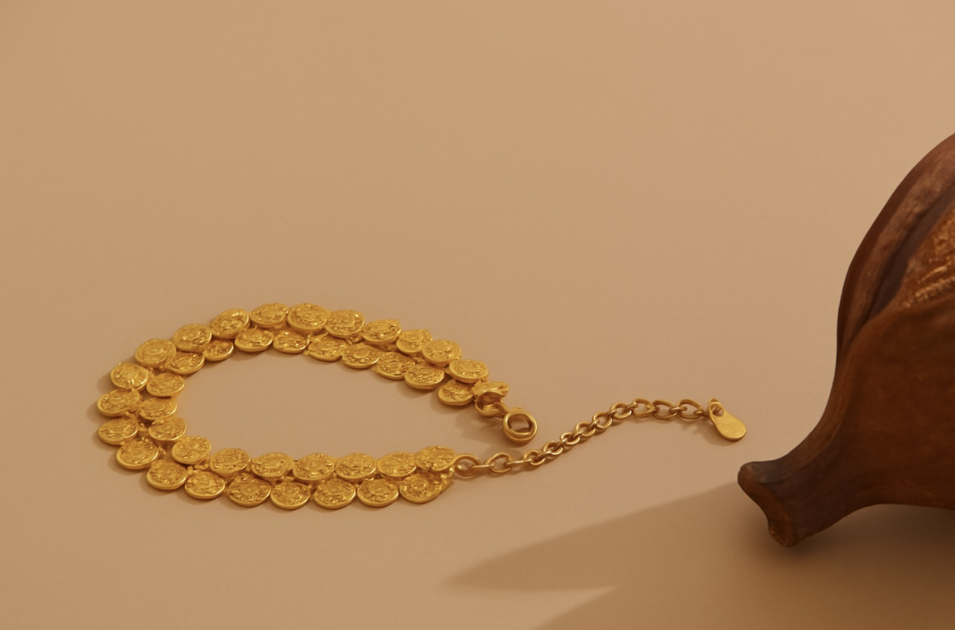 Sunflower Kasu Mala Set