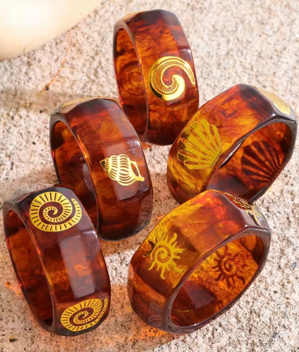 Amber Kadal Statement Bangles