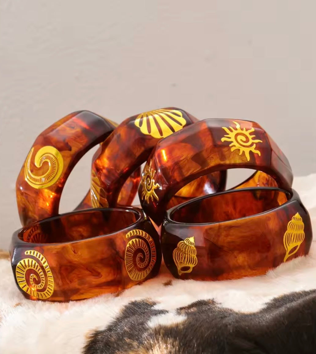 Amber Kadal Statement Bangles