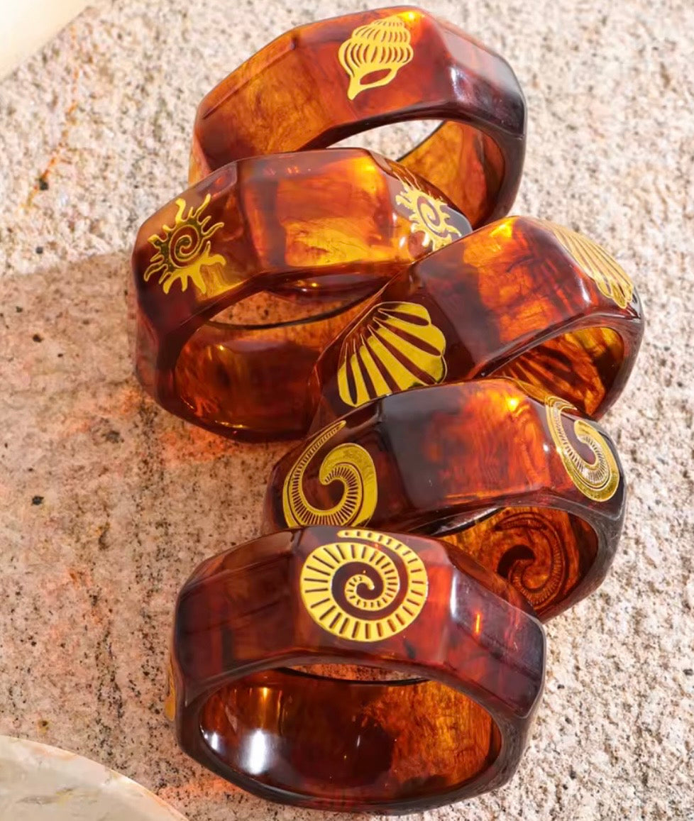 Amber Kadal Statement Bangles